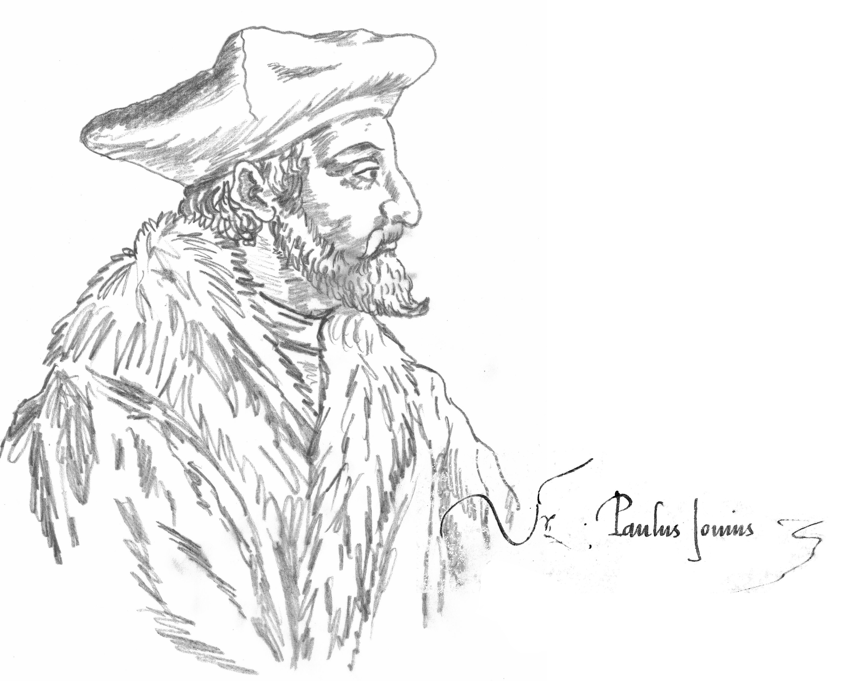Paolo Giovio et signature