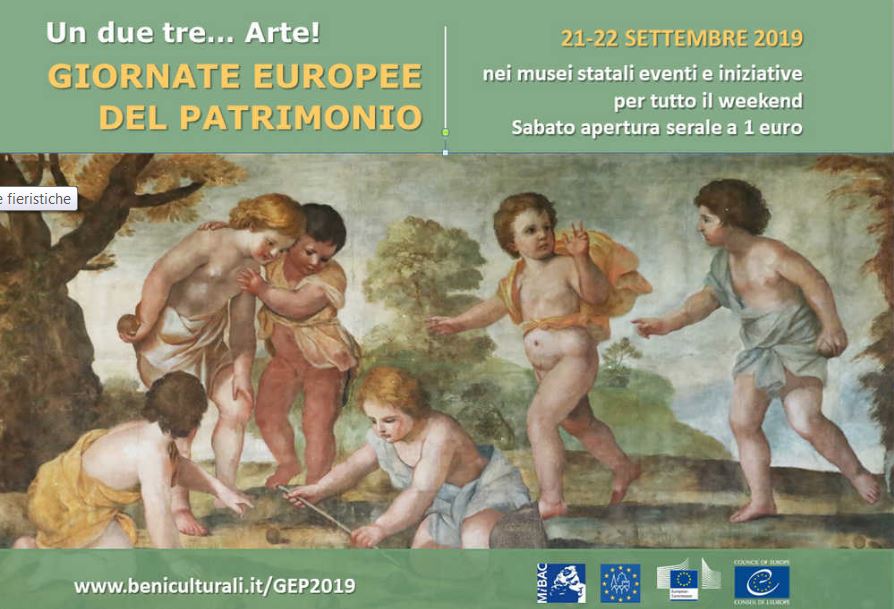 GIORNATE EUROPEE DEL PATRIMONIO 2019 Un due tre… Arte! – Cultura e intrattenimento Giocare nei libri Playing in books