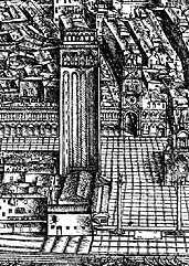 La biblioteca nella pianta di De' Barbari (1500)